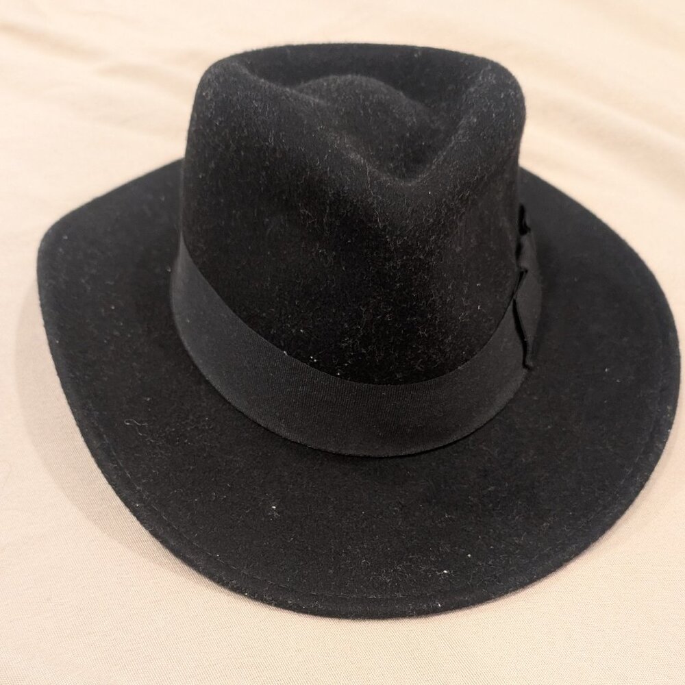 Silver Canyon 100% Wool Western Hat, Black S/M
